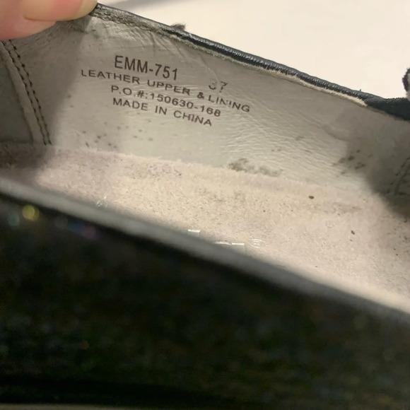 Alegria Ema metallic rain, leather slip on loafer, clogs, skid resistant size 7 - Picture 7 of 7